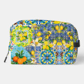 シックなブルーターコイズシチリアの柑橘系フローラタイル ドップキット (裏面)