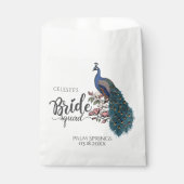 シックなブルーピーコックブライドスクワッド フェイバーバッグ (正面)