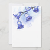 シックなブルーベルフラワーブロッサム16誕生日 招待状 (裏面)