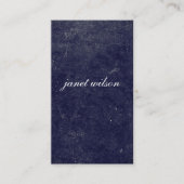 シックなブルー感 名刺 (正面)