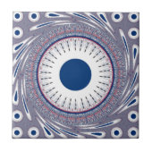 シックなブルー タイル (正面)