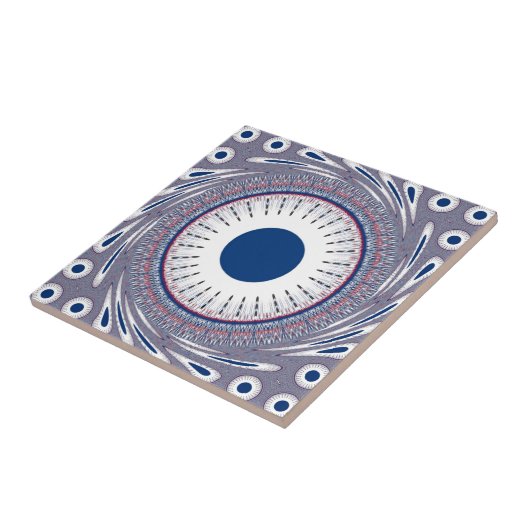 シックなブルー タイル (側面)