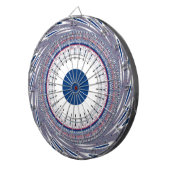 シックなブルー ダーツボード (正面右)