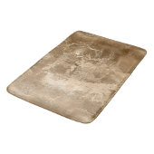 シックなブロンズ金ゴールド バスマット (アングル)