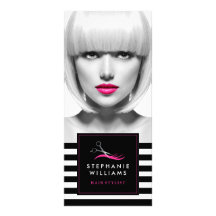 シックなヘアサロン価格一覧ラックカード