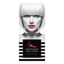 シックなヘアサロン価格一覧ラックカード ラックカード