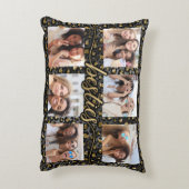 シックなベスティーズ最高のBFF Friendsフォトコラージュ アクセントクッション (裏面(縦))