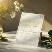 シックなベビーシャワーシュガー&スパイス&オールナイス 招待状