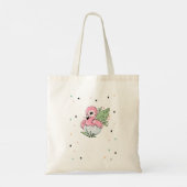 シックなベビーフラミンゴスターズ、プリンセス トートバッグ (裏面)