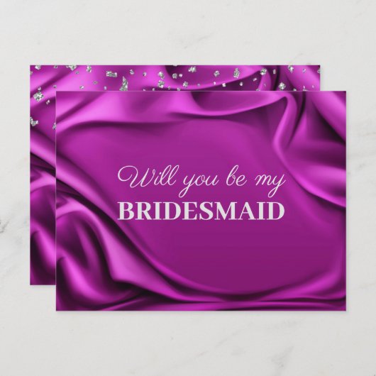 シックなベルベットの紫の絹は私の花嫁になる ポストカード (正面/裏面)