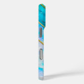 シックなホログラフィガーリーックスタイリッシュブルー Case-Mate iPhoneケース (裏面 / 右)