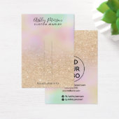 シックなホログラフィグラデーションックグリッターのヘアクリップディスプレイ (デスク)