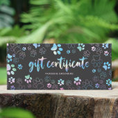 シックなホログラフィックポープリントドッグギフトカード