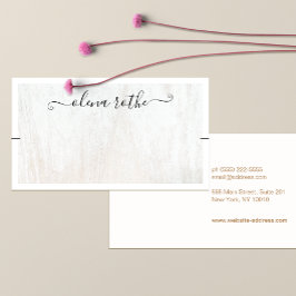 シックなホワイトウッドブレスレットディスプレイ コーリングカード