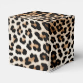シックなホワイトクリームヒョウ柄 フェイバーボックス (裏面サイド)