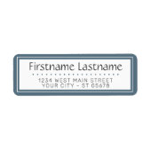 シックなホワイトシンプルタイポグラフィスクリプト ラベル (正面)