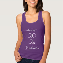 シックなホワイトスクリプトクラスの卒業生 Tシャツ