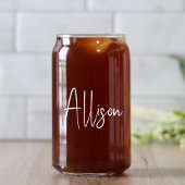 シックなホワイトスクリプトバチェロレッテ結婚ズ ガラス缶