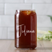 シックなホワイトスクリプトバチェロレッテ結婚ズ ガラス缶