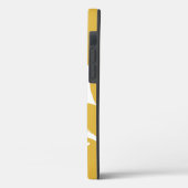 シックなホワイトドラゴンモノグラムケースメイトiPhoneケース Case-Mate iPhoneケース (裏面 / 左)