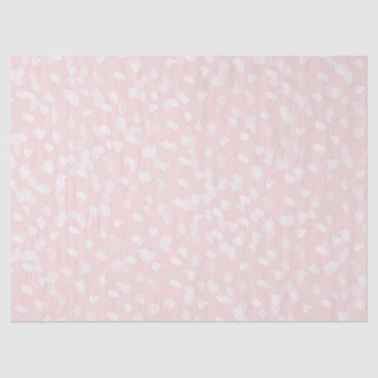 シックなホワイトピンクスポット 薄葉紙 (正面)