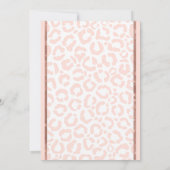 シックなホワイトピンクローズ金ゴールドグリッターチータースイーツ16 招待状 (裏面)