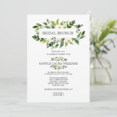 シックなホワイトブルーム |   ブライダルランチウェディング 招待状 (スタンド正面)