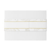 シックなホワイト金ゴールド名前付き結婚式招待状 招待状ベリーバンド (裏面例)