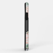 シックなボタニカルモノグラムスタイリッシュフローラ緑 Case-Mate iPhoneケース (裏面/右)