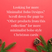 シックなボヘミアンクリスマスフルページフォト シーズンカード