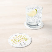 シックなボホお願い飲み物を飲まないで私は踊り ラウンドペーパーコースター (インサイチュ)