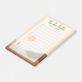 シックなボホテラコッタデザートカボスを行うにはリスト ポストイット (アングル)