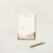 シックなボホテラコッタデザートカボスポストイットノート ポストイット (デスク上)