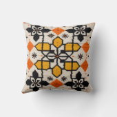 シックなボホドリーム：ホワイトキリム枕コレクション クッション (裏面)