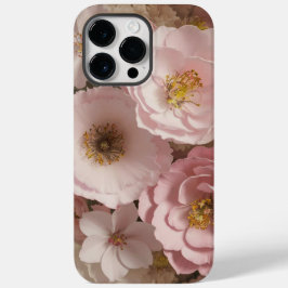 シックなボホピンクの花の美学 Case-Mate iPhone 14 PRO MAXケース