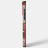 シックなボホピンクの花の美学 Case-Mate iPhoneケース (裏面 / 左)