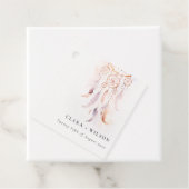 シックなボホフェザードリームキャッチャー結婚の水色 フェイバータグ (インサイチュ)