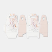 シックなボホフェザードリームキャッチャー結婚の水色 フェイバーボックス (折り畳みなし)