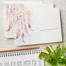 シックなボホフェザードリームキャッチャー結婚の水色