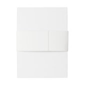 シックなボホフェザードリームキャッチャー結婚の水色 招待状ベリーバンド (裏面例)