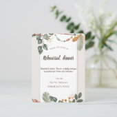 シックなボホリハーサルディナー 招待状 (スタンド正面)