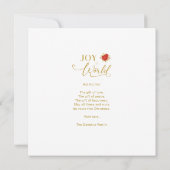 シックなポインセティアスコラージュ8枚の写真ファミリークリスマス (裏面)