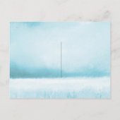 シックなポピーの結婚式の日付を保存 案内ポストカード (裏面)