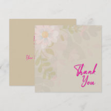 シックなマウブピンクフローラとピンク文字