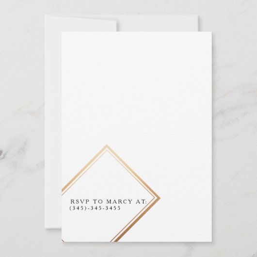 シックなマウンテンウォータカラー | Pastelベビーシャワー 招待状 (裏面)