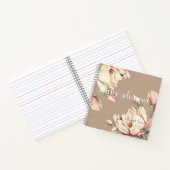 シックなマグノリアフローラマッサージブック ノートブック (内部)
