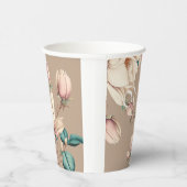 シックなマグノリアフローラ 紙コップ (右)