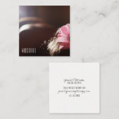 シックなマッサージのセラピーの名刺 スクエア名刺 (正面/裏面)