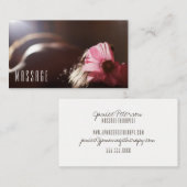 シックなマッサージのセラピーの名刺 名刺 (正面/裏面)