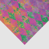 シックなマルディグラスパープル金ゴールドハーレクインパターン 薄葉紙 (詳細)